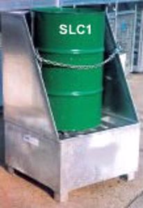 Picture of Drum Spill Containment Stand with back (1 Drum)